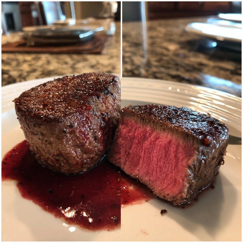 Romantic Filet Mignon with Red Wine Sauce