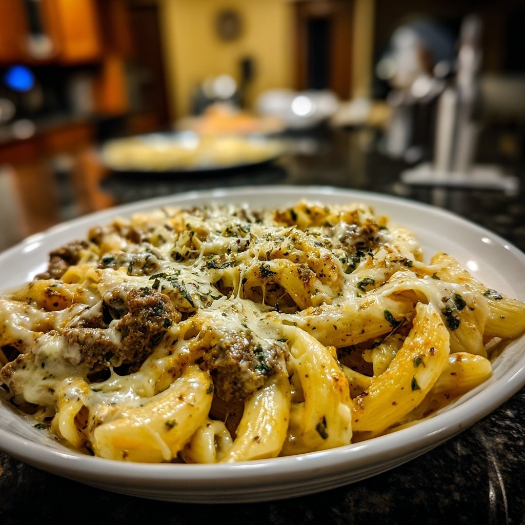 Quick Creamy Beef Pasta Dinner