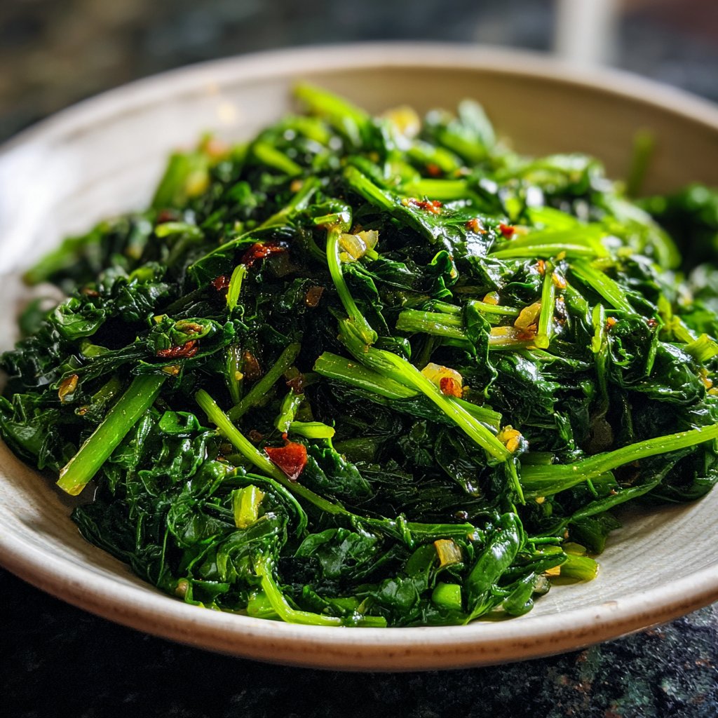 Jamaican Garlic Greens