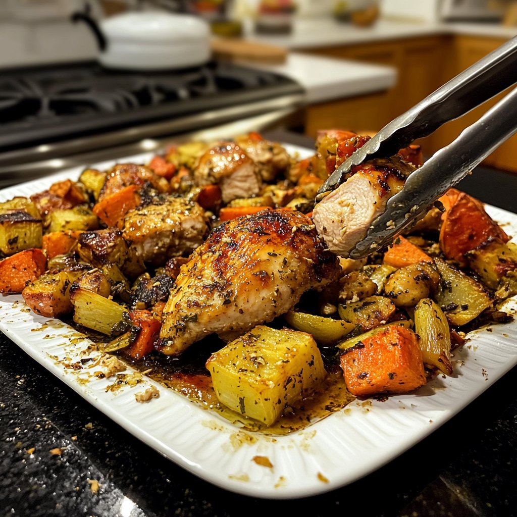 Quick Sheet Pan Chicken and Vegetables Recipe