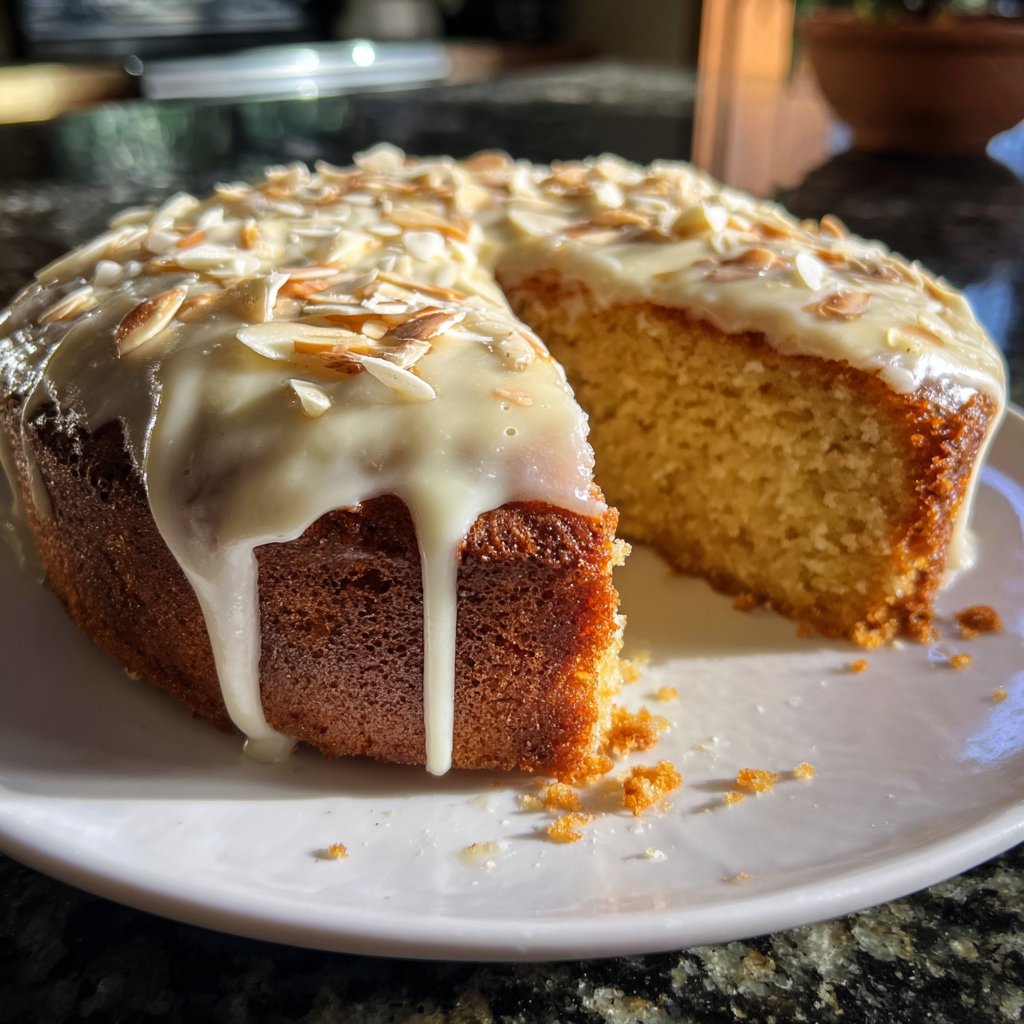 Vanilla Almond Yogurt Cake