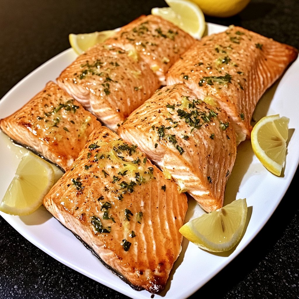 Healthy Baked Salmon with Lemon Recipe