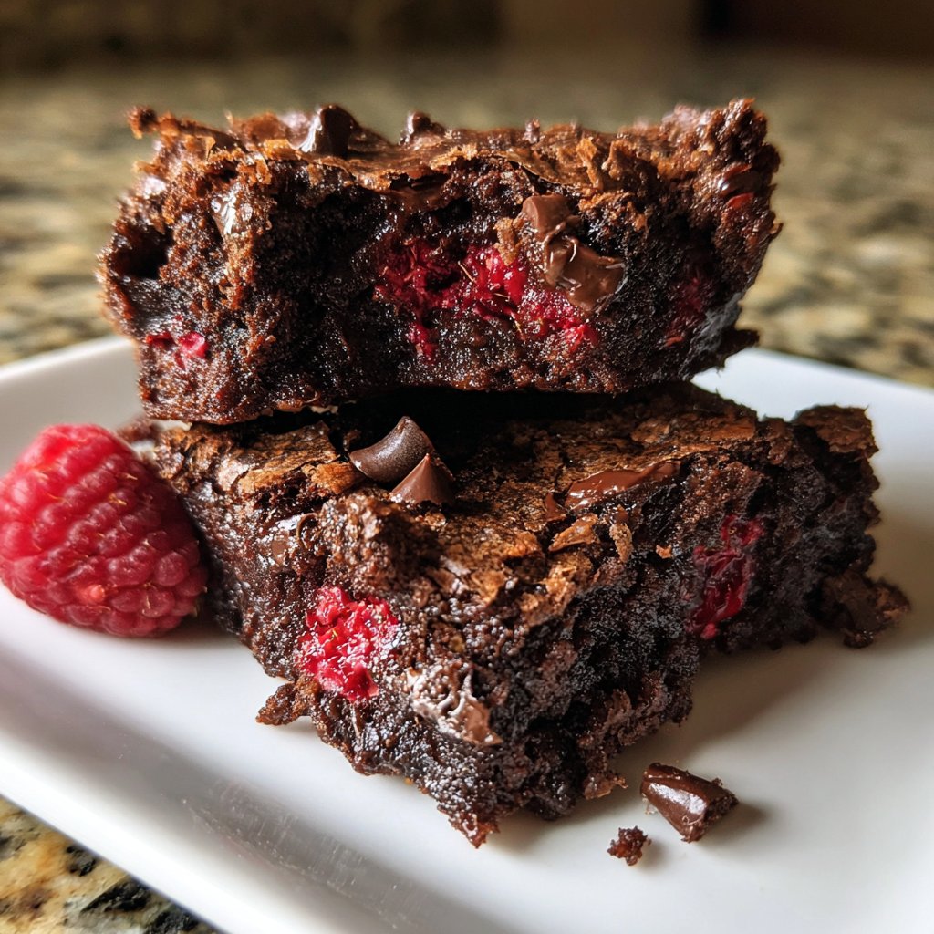 Chocolate Raspberry Brownies