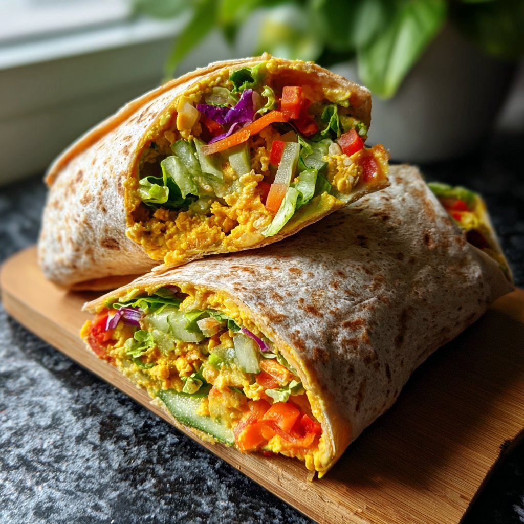 Healthy Lunch Chickpea Wraps