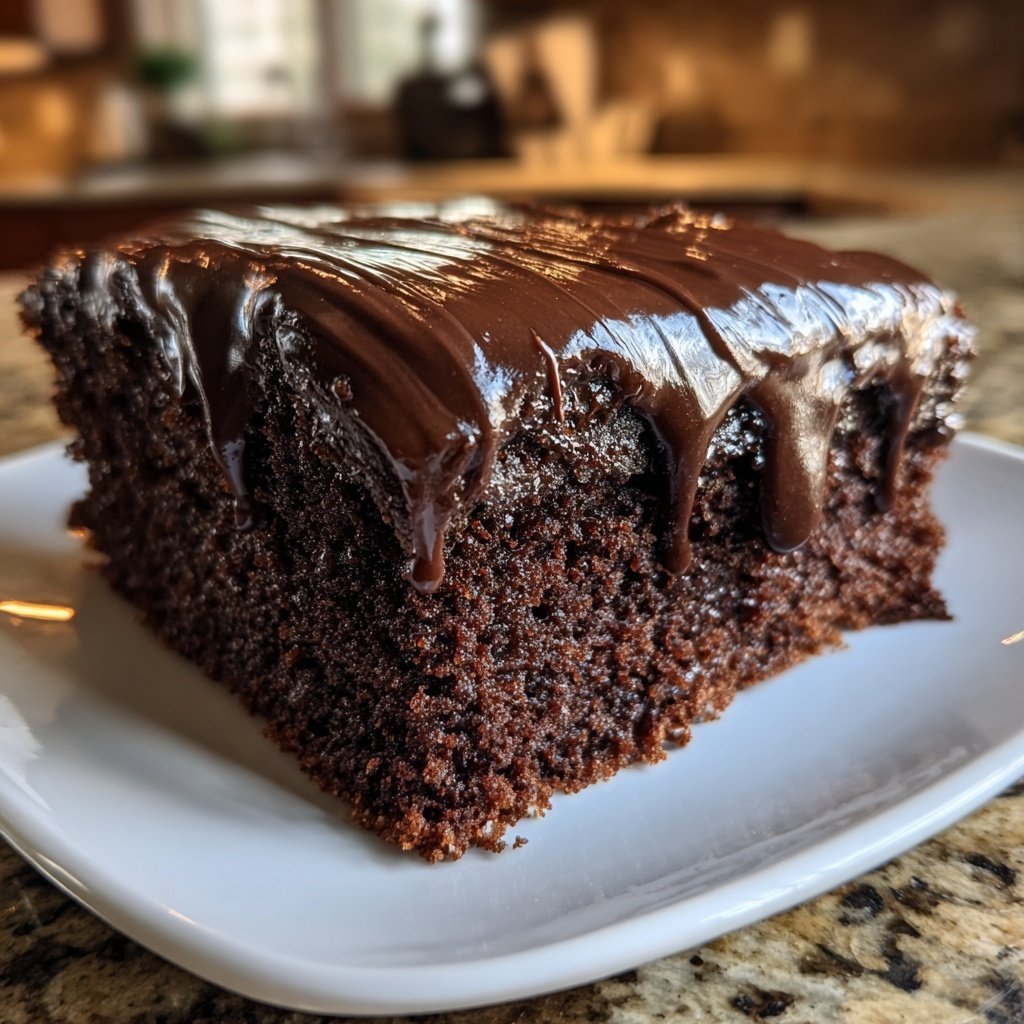 Moist Chocolate Sheet Cake With Chocolate Frosting