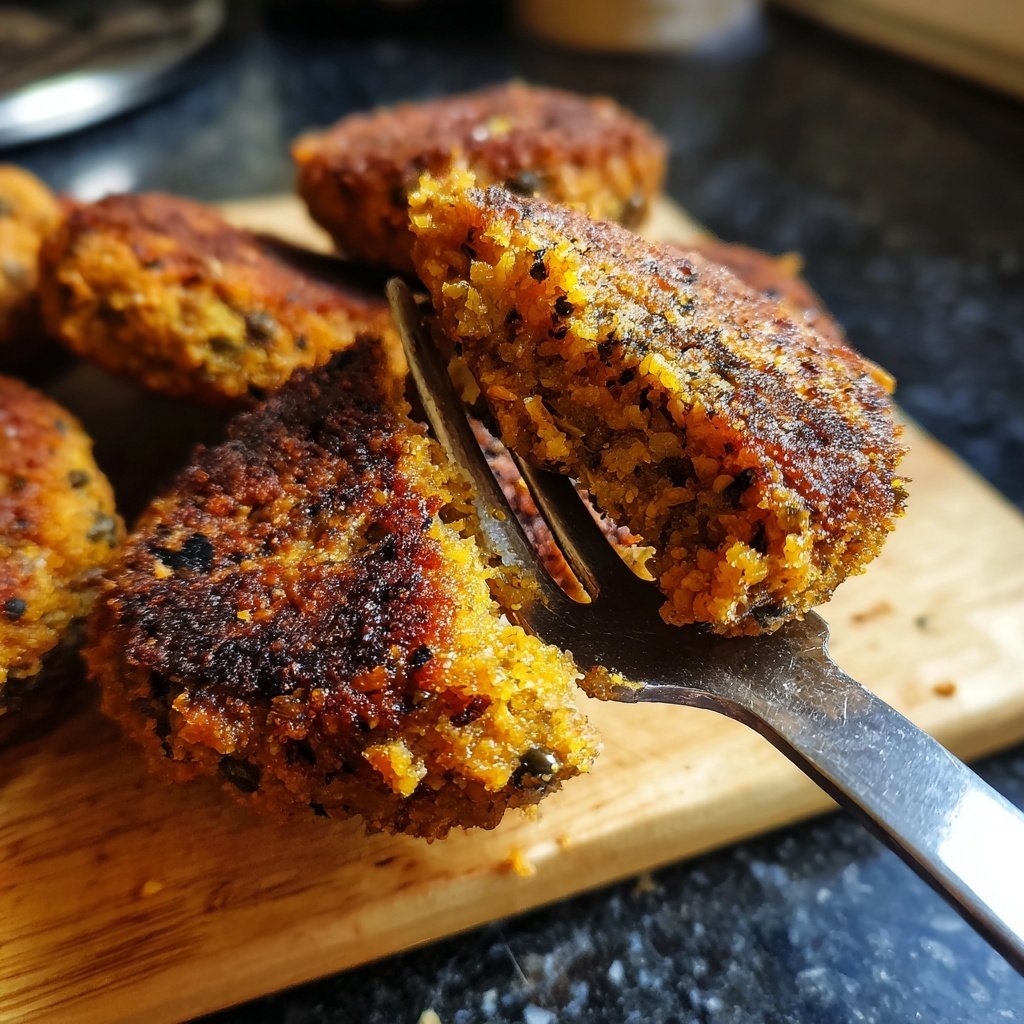 Baked Sweet Potato Lentil Patties