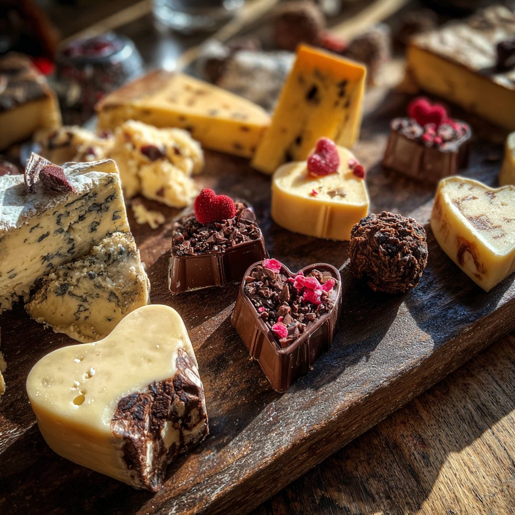Cheese and Chocolate Valentine Board