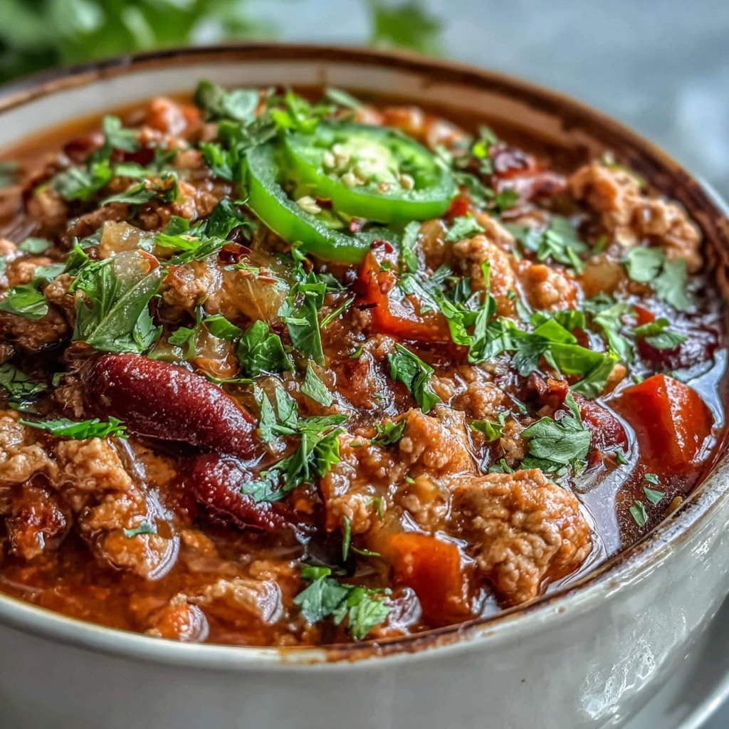 Ground Turkey Chili With Beans