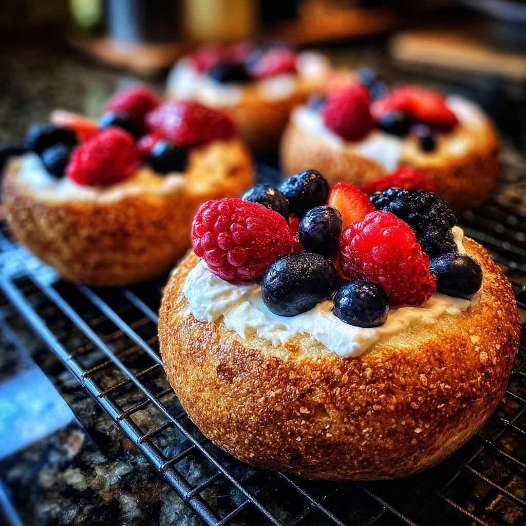 Air Fryer Bagels With Yogurt
