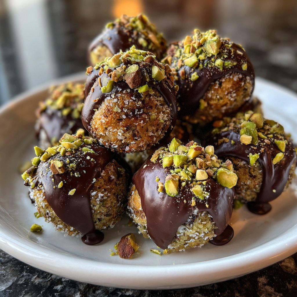 Chocolate Pistachio Coconut Bites
