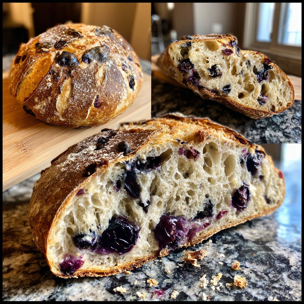 Blueberry Lemon Sourdough Bread From Scratch