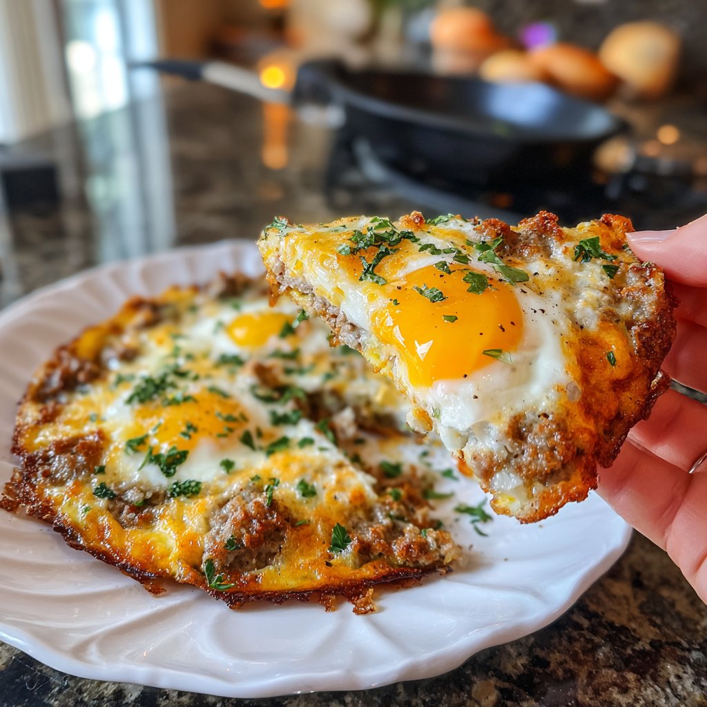 Keto Breakfast Sausage And Egg Skillet