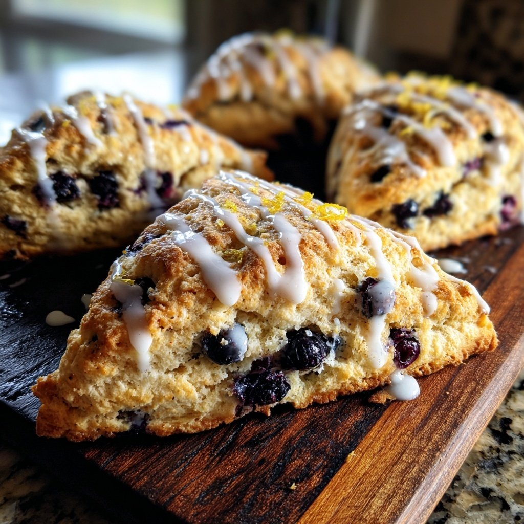 Blueberry Lemon Breakfast Scones