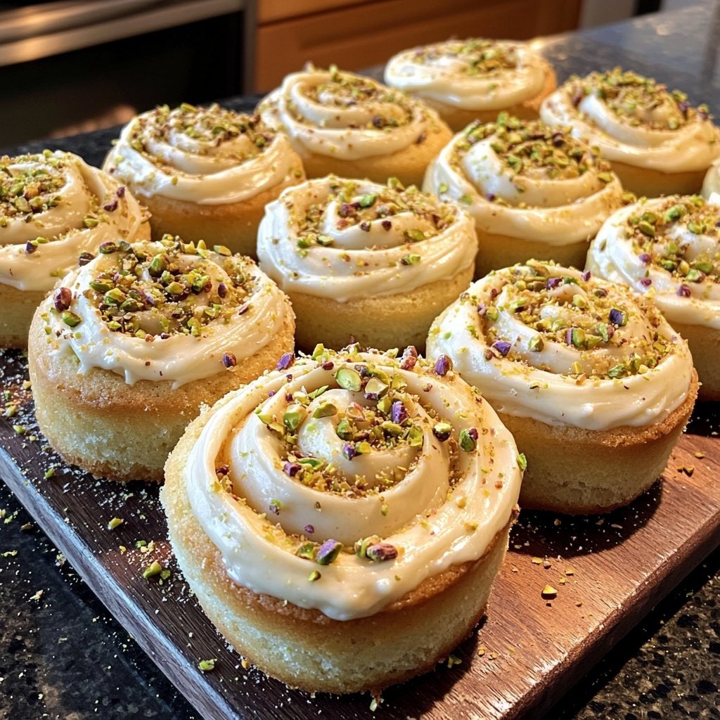Perfect Pistachio Rolls with Cream Cheese Frosting