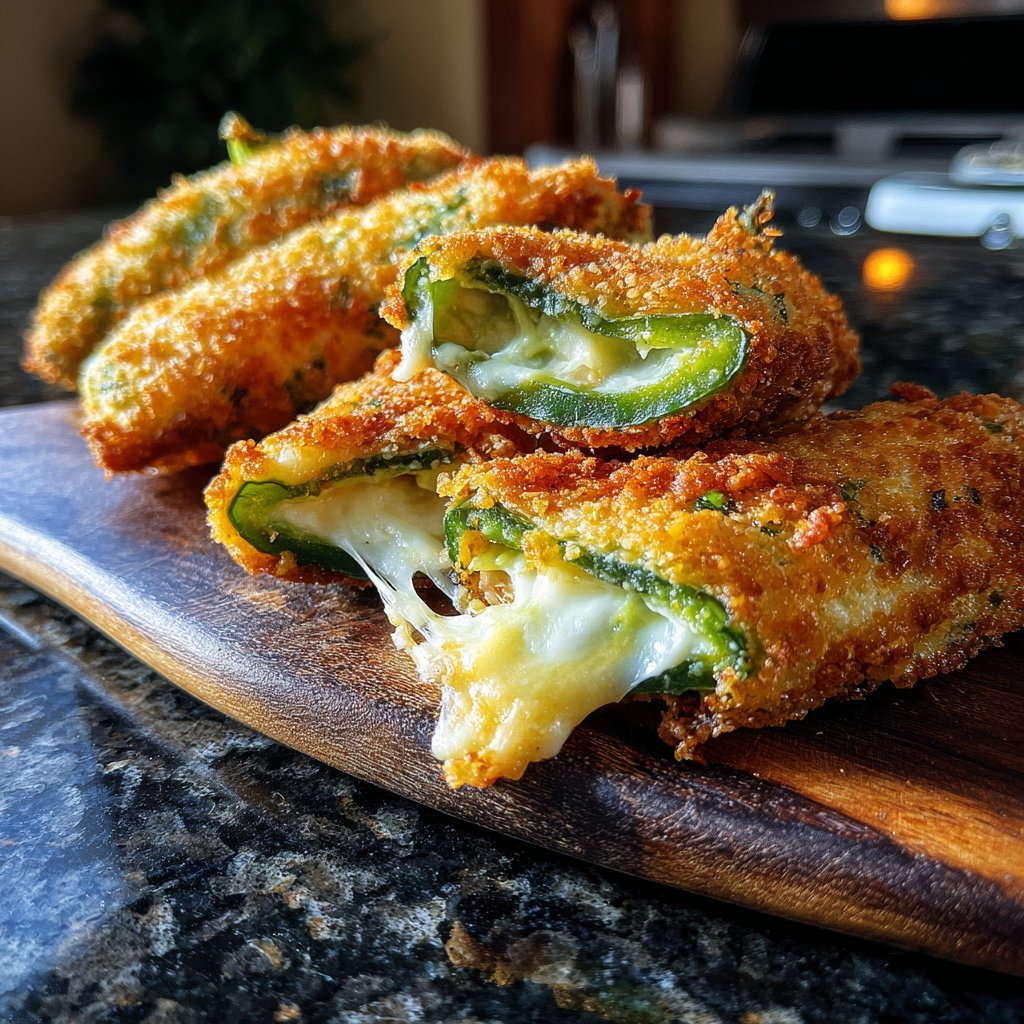 Jalapeno Poppers with Creamy Avocado Filling