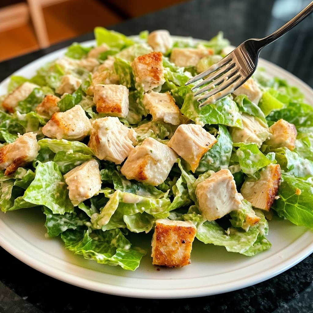 Homemade Chicken Caesar Salad Recipe