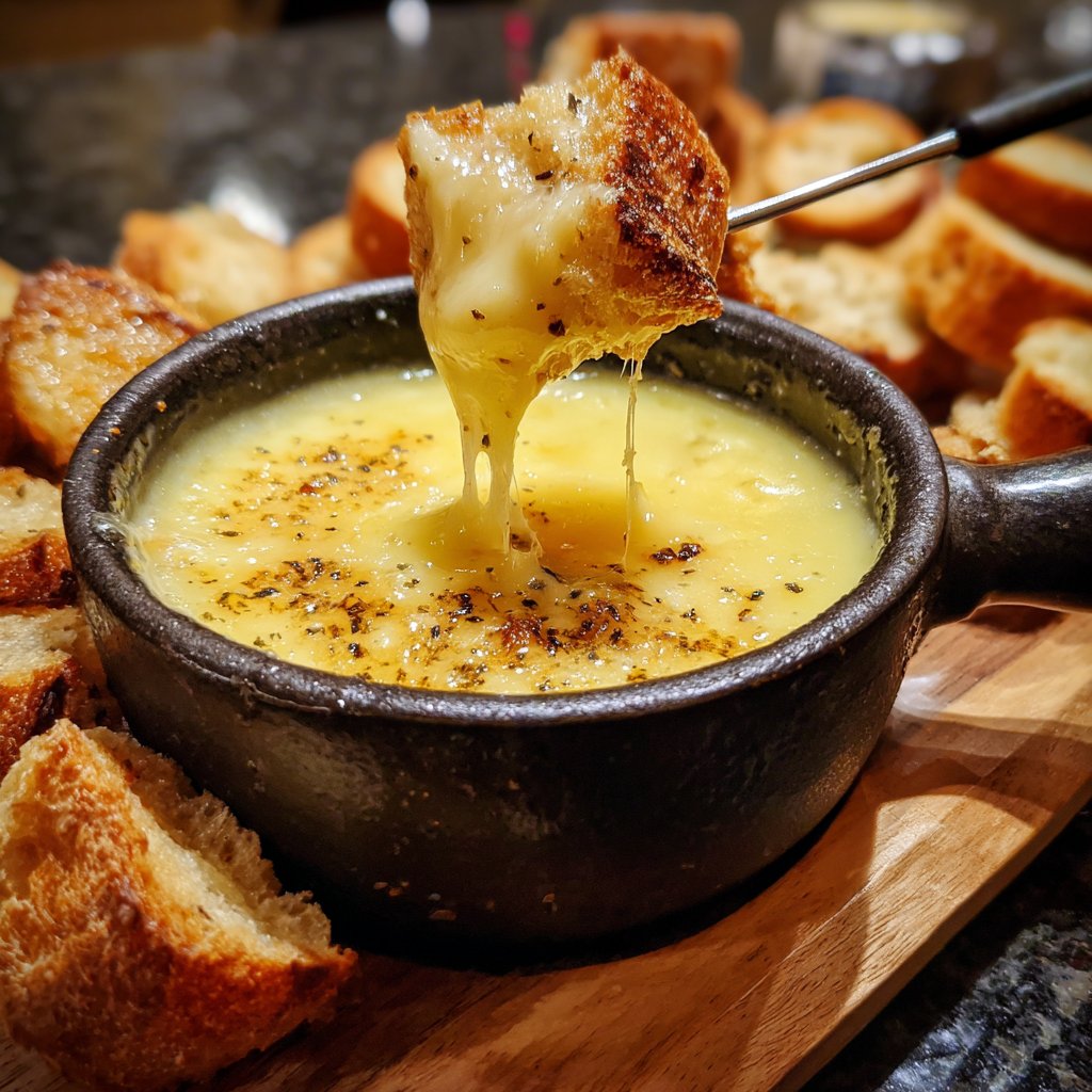 Fondue with Raclette Cheese