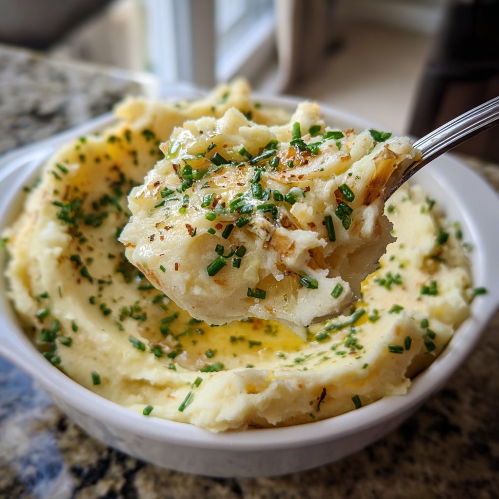 Sunday Roasted Garlic Mashed Potatoes