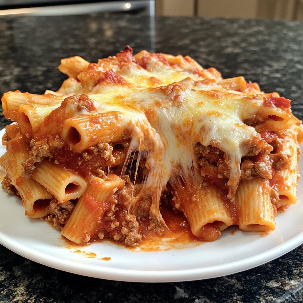 Ground Beef Baked Ziti