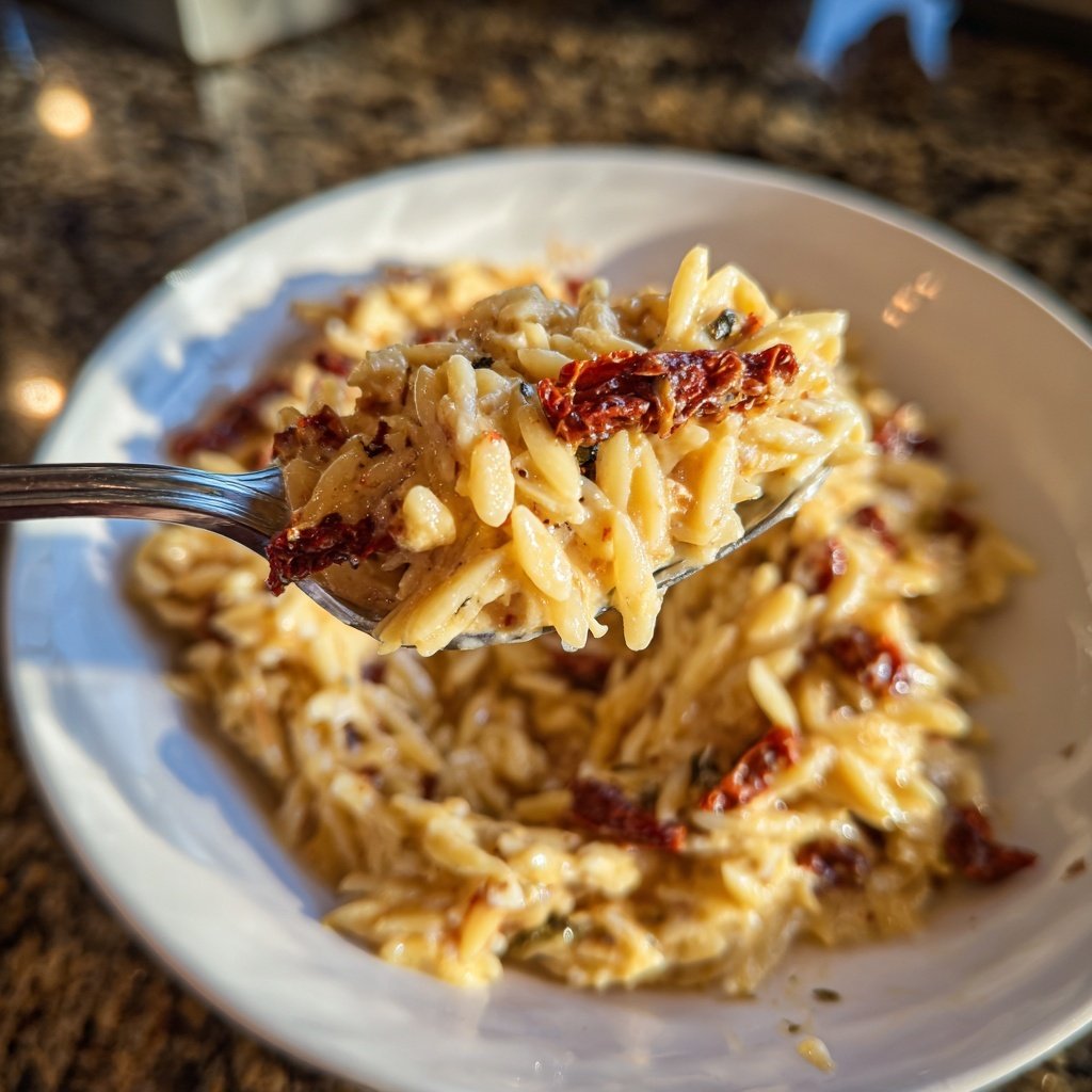 Creamy Sun-Dried Tomato Orzo