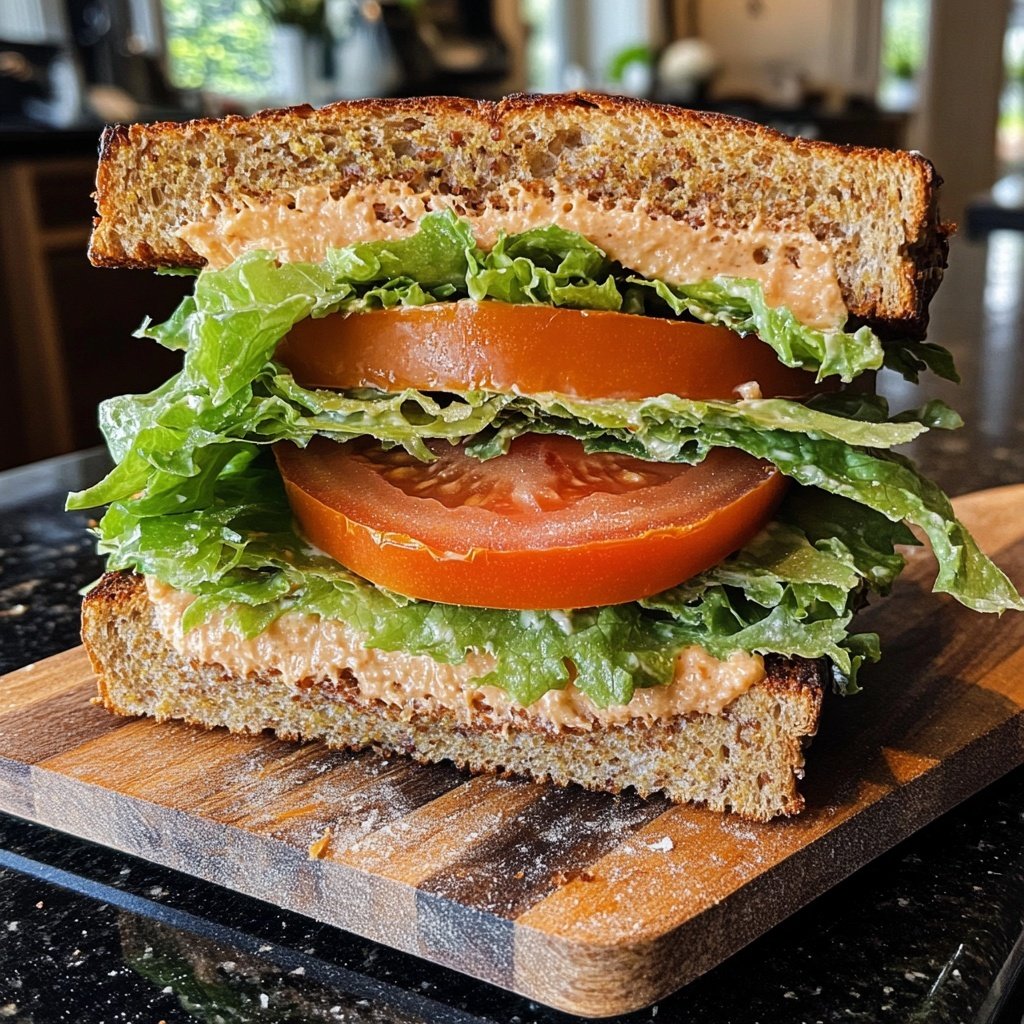 Healthy BLT Sandwich Lunch
